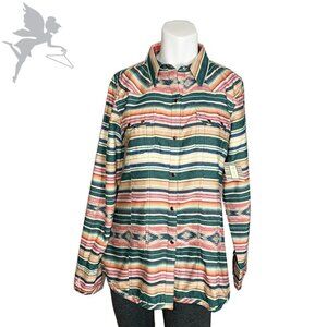 NWT TASHA POLIZZI Colt 44 snap front western longline serape top